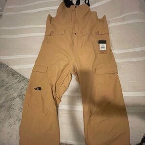 The North Face Camel Snow Bib Overalls